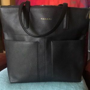 TAHARI Black Tote